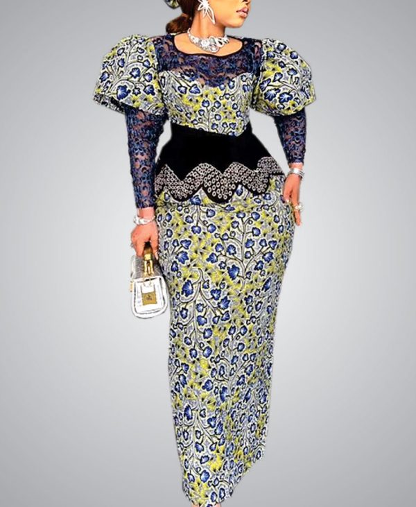 Women Peplum Gown |  Ankara